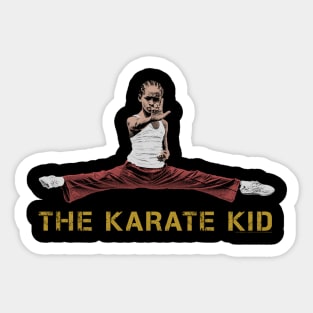 split karate kid Sticker